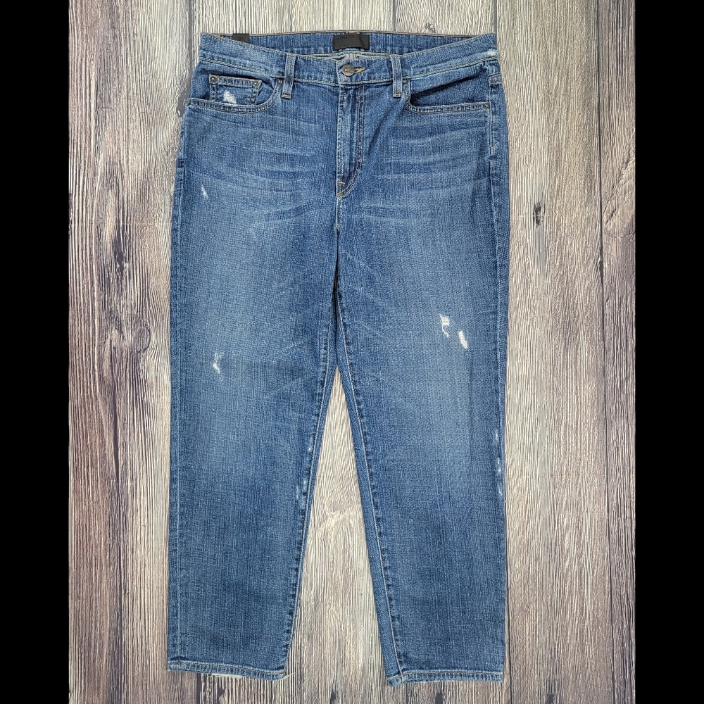 Vince Manny Boyfriend Cropped Denim Jeans